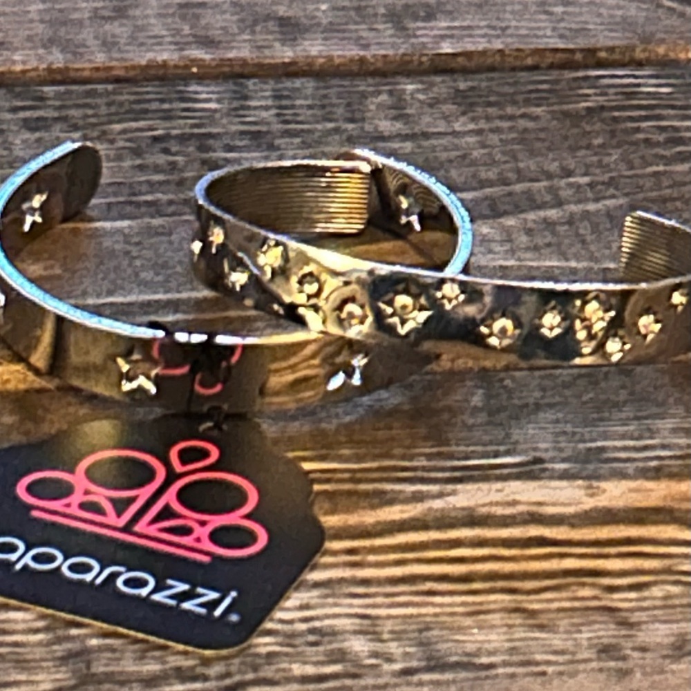 2 Paparazzi‎ star bangle bracelets NEW